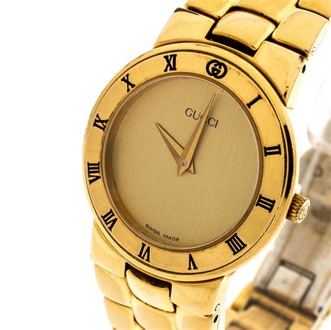 gold Gucci watches for women